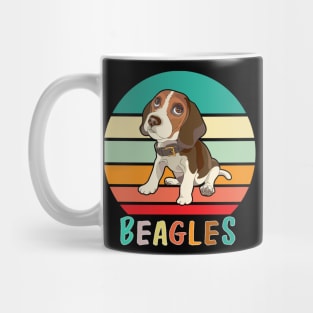 Vintage Retro Beagles Mug